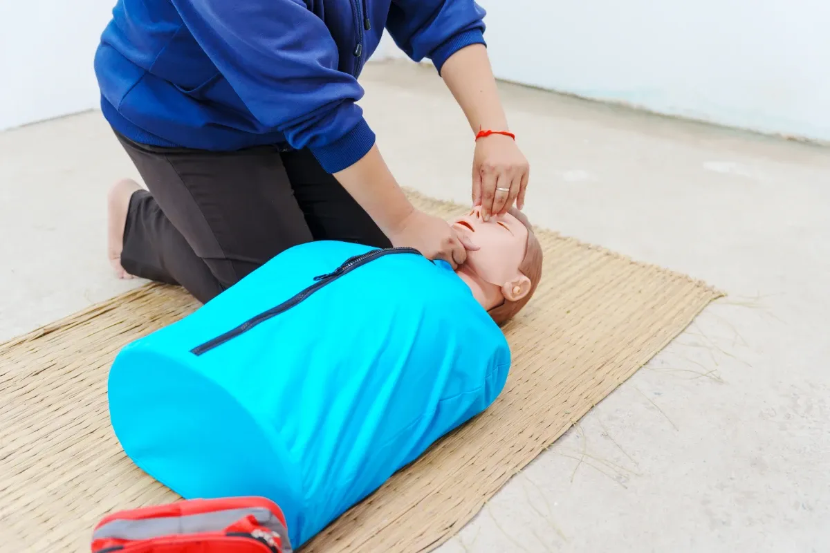 How long does a CPR certificate last? Head-tilt airway practice on a CPR manikin